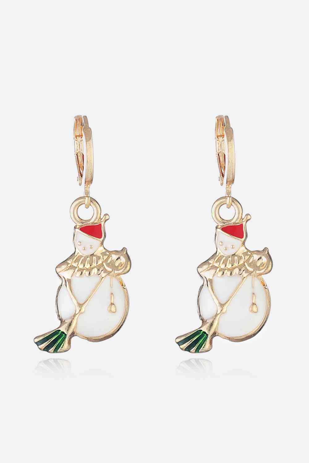 Christmas Alloy Earrings for Women Style D One Size