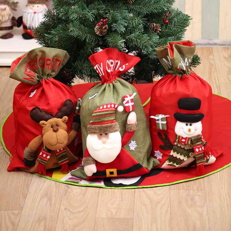 Christmas Drawstring Gift Bag for Women