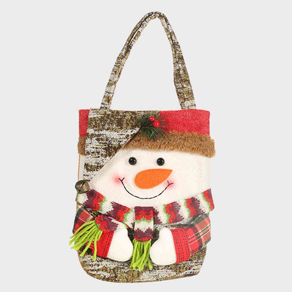 Christmas Gnome Gift Bag for Women White One Size