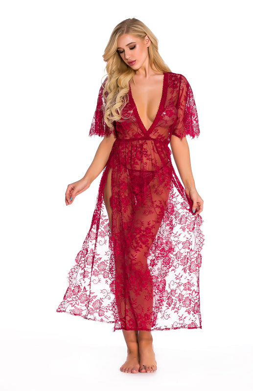 Christmas Sexy Babydoll Lace Nightgown