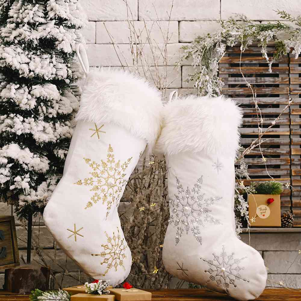 Christmas Snowflake Stocking for Women