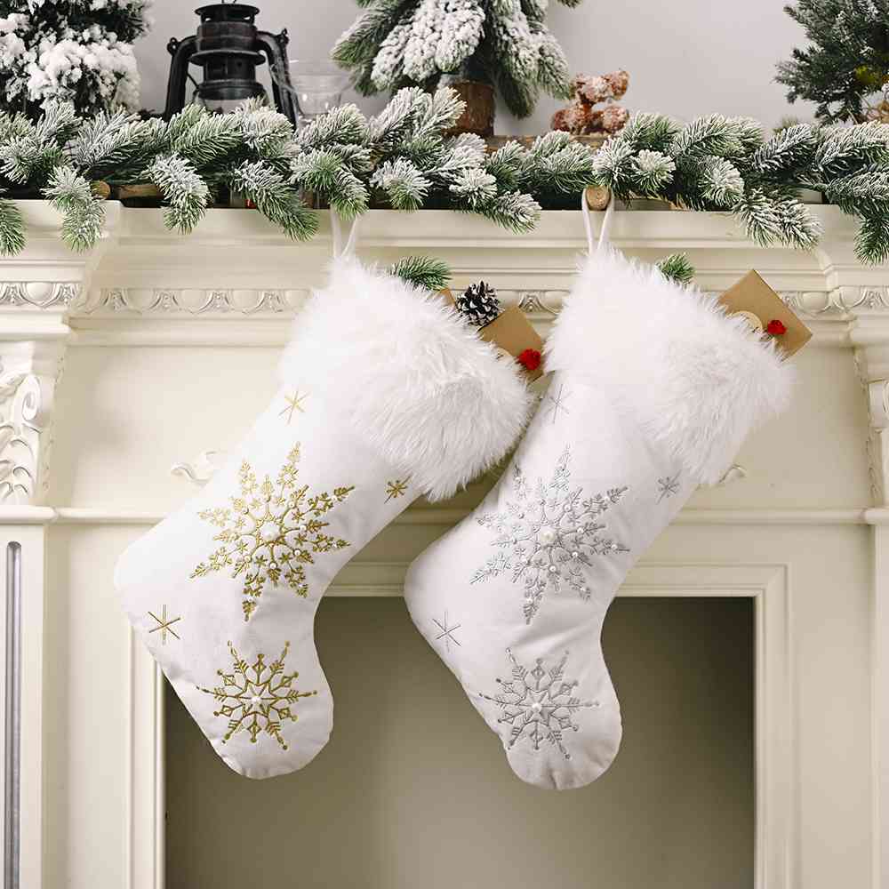 Christmas Snowflake Stocking for Women