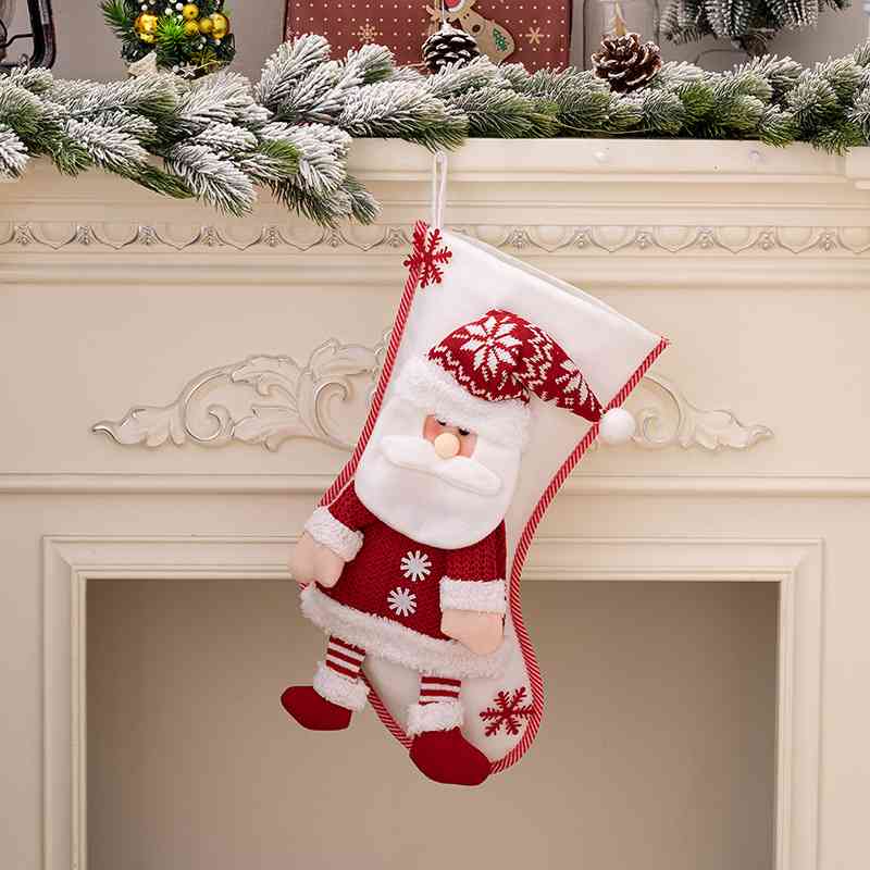 Christmas Stocking Hanger for Women Santa One Size