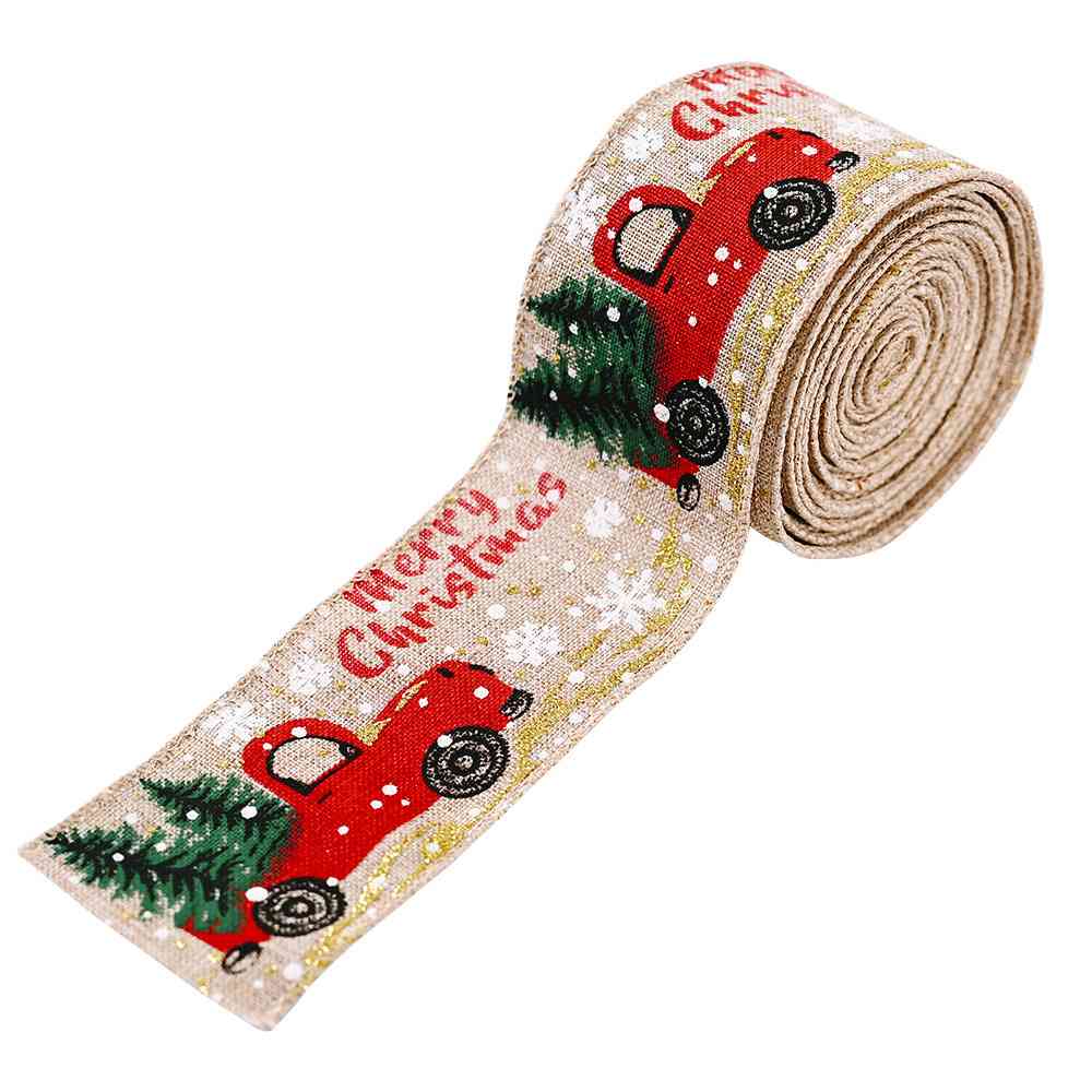 Christmas Tree Ribbon for Women Beige One Size