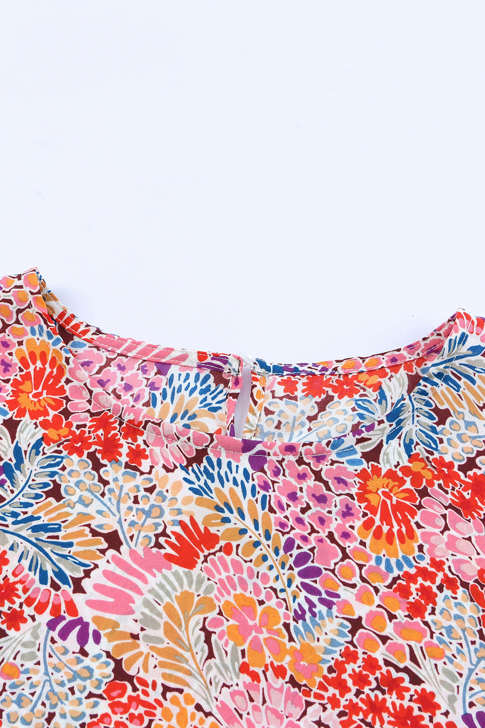 Floral Puff-Sleeved Print Blouse