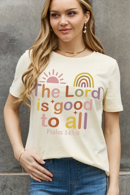 Full Size The Lord is Good to All Psalm 145:9 Graphic Cotton Tee