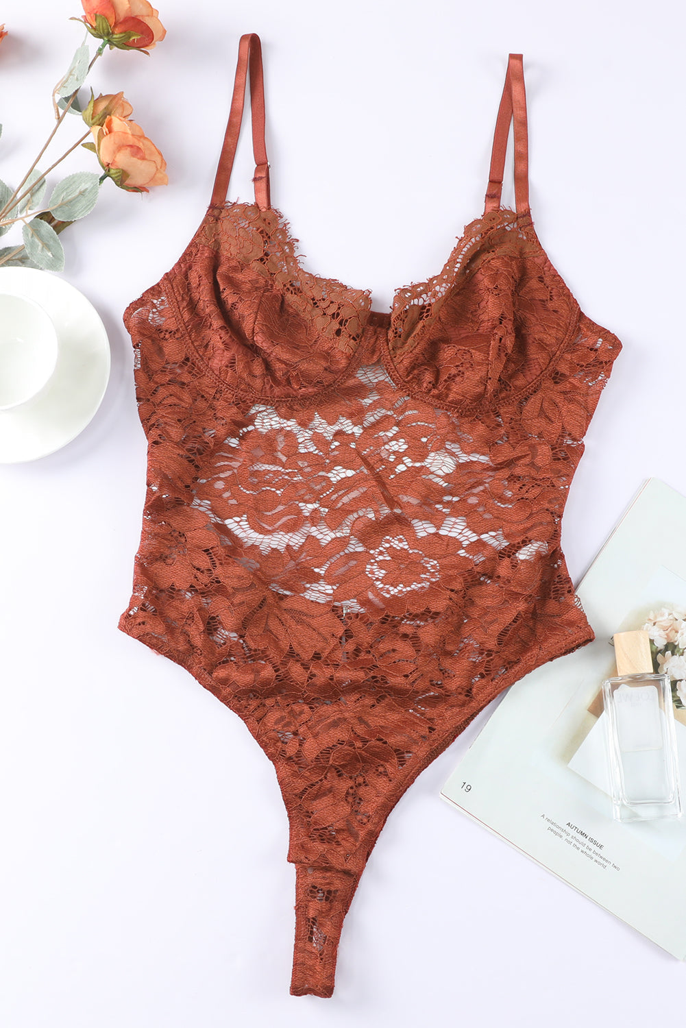 Lace Cutout Bodysuit