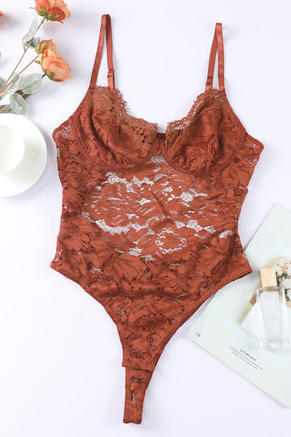 Lace Cutout Bodysuit