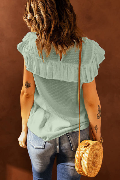 Lace Trim Short Sleeve T-Shirt