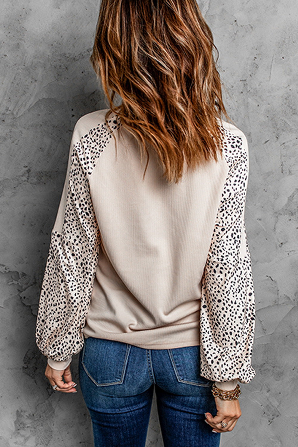 Leopard Raglan Top