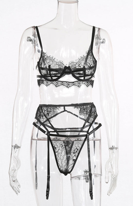 Sexy Lace Cutout Lingerie Set