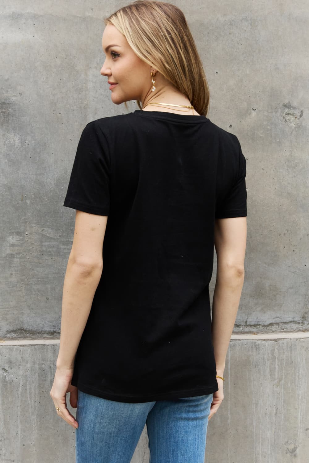 Sleek Black Cat Tee for Women