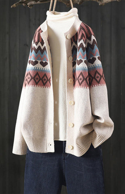 Spring New Loose Sweater Coat Cardigan