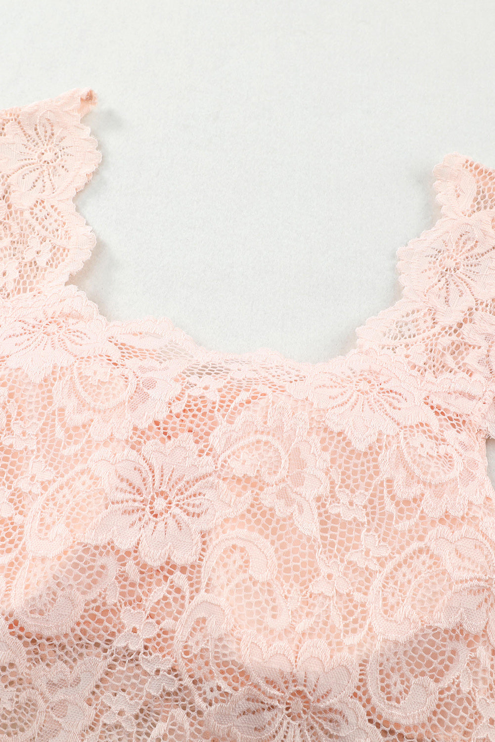 Sweetheart Neck Ruched Lace Bodysuit