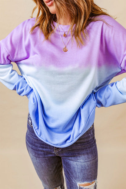 Tie-Dye Drop Shoulder Sweatshirt