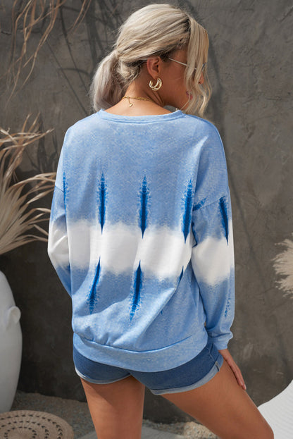 Tie-Dye Drop Shoulder Sweatshirt