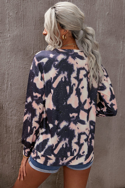 Tie-Dye Drop Shoulder Sweatshirt