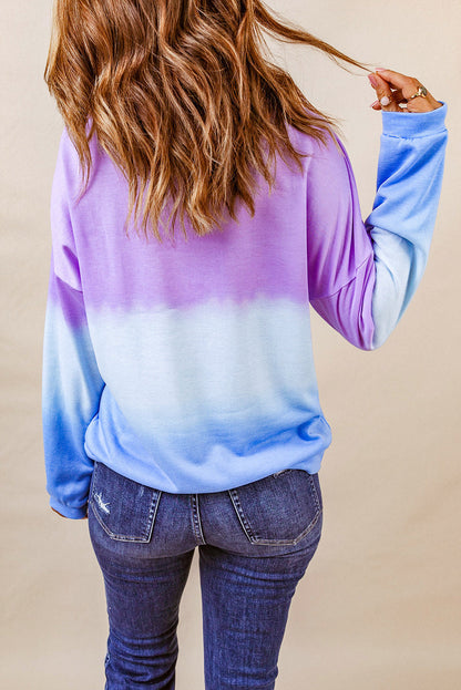 Tie-Dye Drop Shoulder Sweatshirt