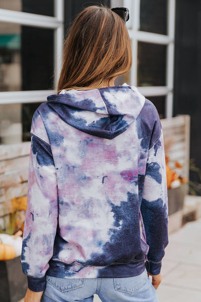 Tie-Dye Oversized Dropped Shoulder Hoodie