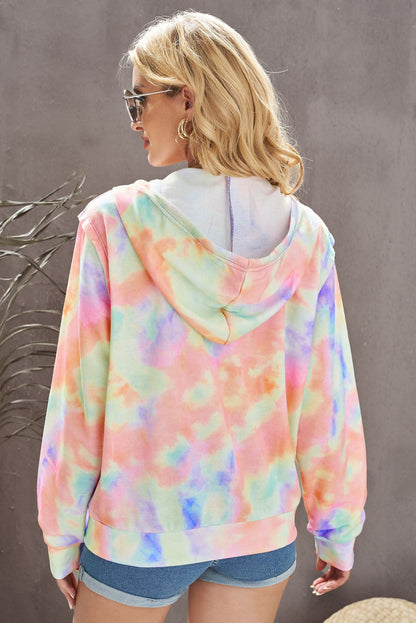 Tie-Dye Zip Up Jacket