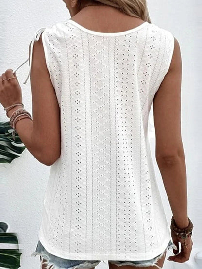 Versatile Full-Size Scoop Neck Tank Top