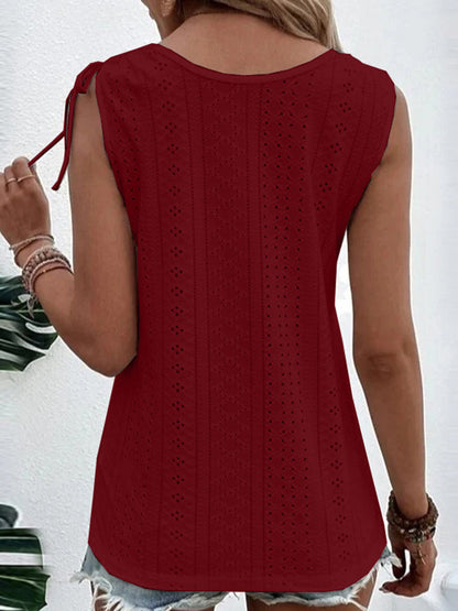 Versatile Full-Size Scoop Neck Tank Top