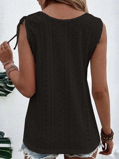 Versatile Full-Size Scoop Neck Tank Top