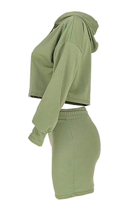 Women'S Casual Sports Sweater Suit Skirt