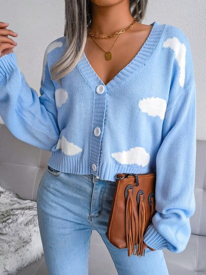 Women's Baiyun knitted cardigan sweater