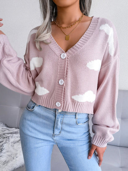 Women's Baiyun knitted cardigan sweater