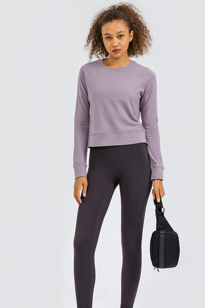 Women's Cozy Raglan Sleeve Sports Top