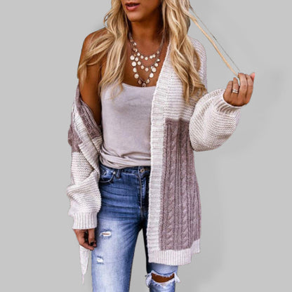 Women's Knit Ombre Sweater Cardigan Grey