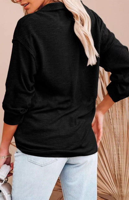 Women's Long Sleeve Button-Down Top