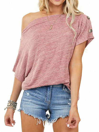 Women's Off-the-Shoulder Button-Down Top