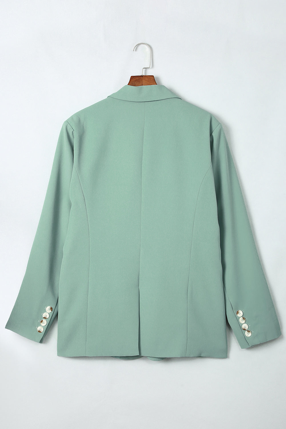 Women's One-Button Flap Pocket Blazer