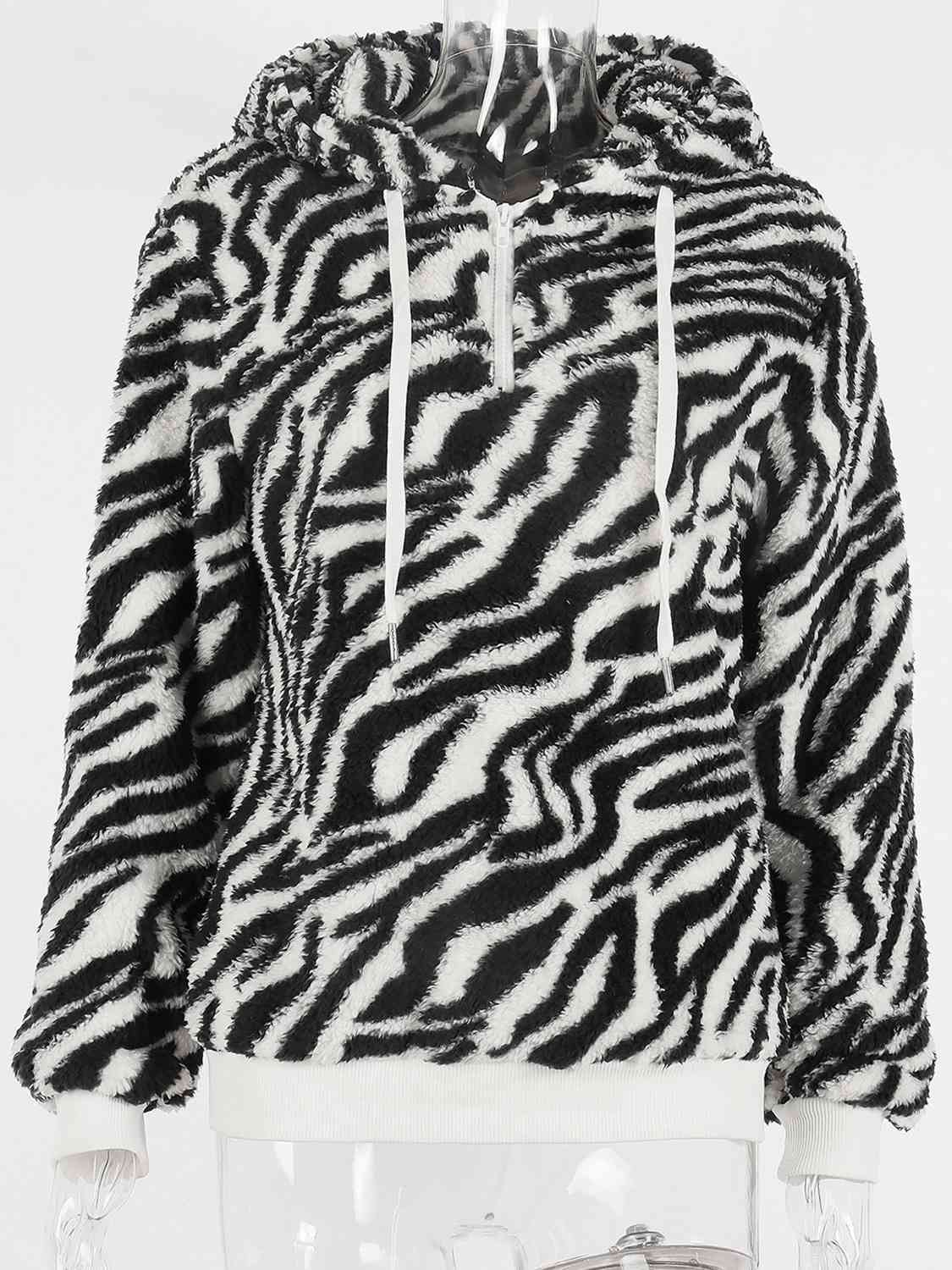 Women's Printed Drawstring Long Sleeve Hoodie