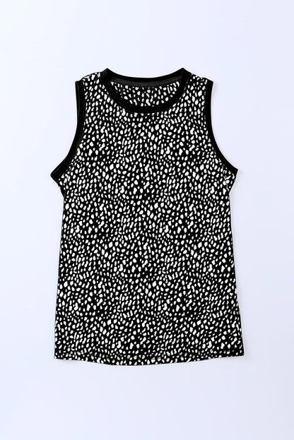 Women's Printed Round Neck Tank