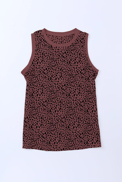 Women's Printed Round Neck Tank