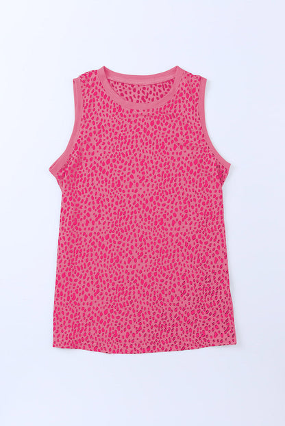 Women's Printed Round Neck Tank