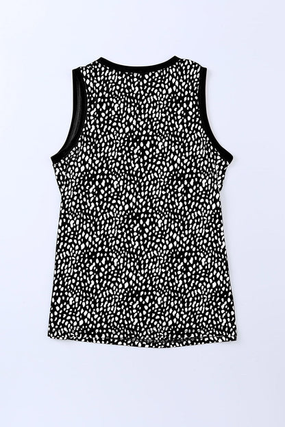 Women's Printed Round Neck Tank