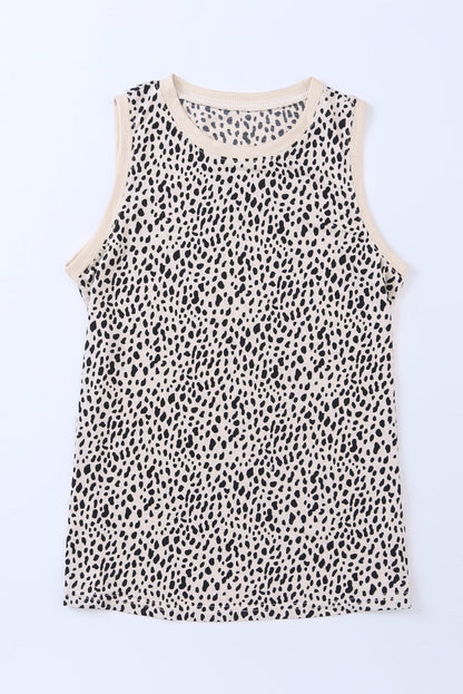 Women's Printed Round Neck Tank