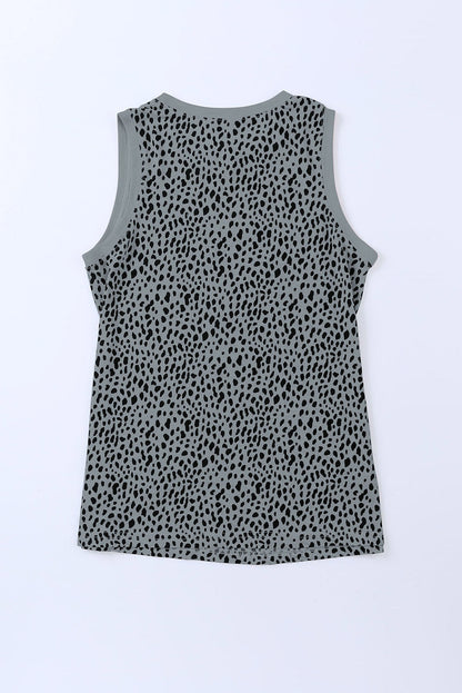 Women's Printed Round Neck Tank