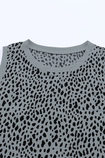 Women's Printed Round Neck Tank