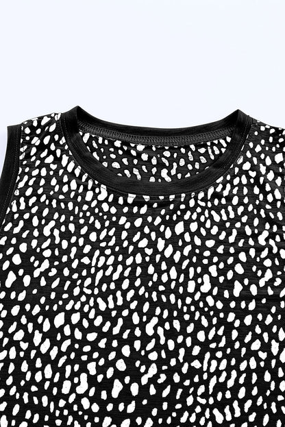 Women's Printed Round Neck Tank