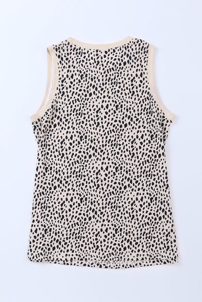 Women's Printed Round Neck Tank