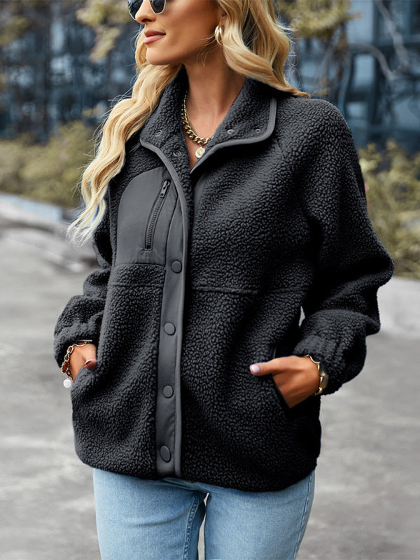 Women's Zipper Long -Sleeved Wild Leisure Jacket