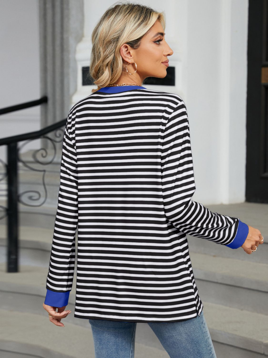 Back-to-School Striped Pocket Tee