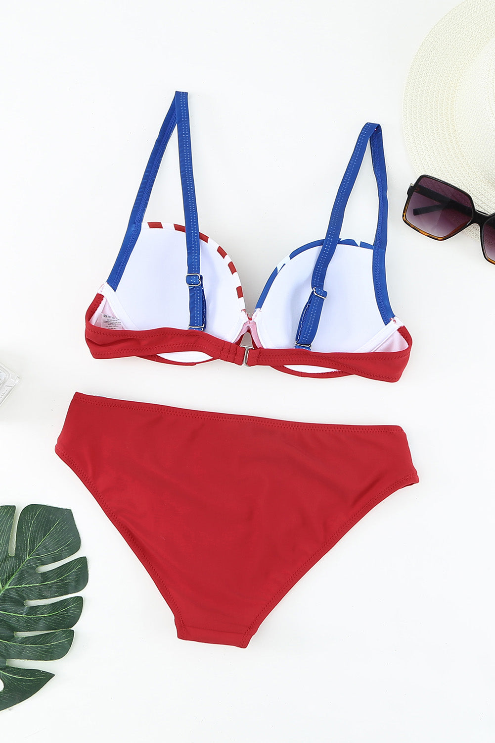 Mid-Rise Ruched Bikini Set