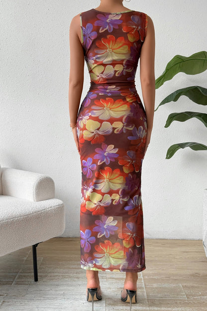 Trendy Printed Midi Dress