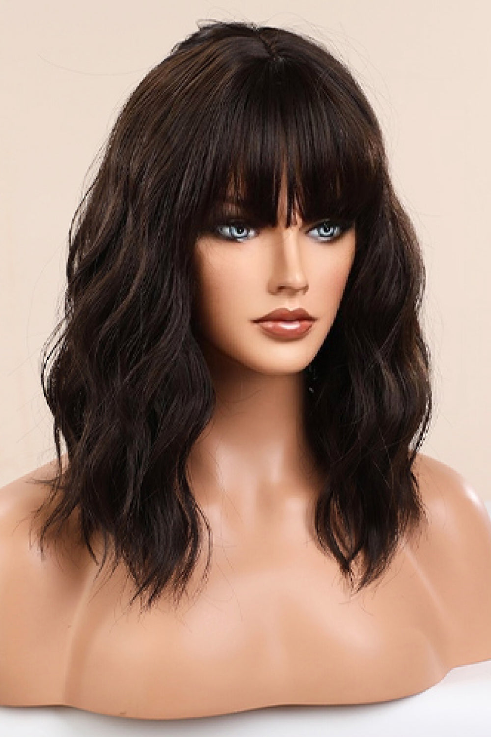 12" Natural Wavy Bob Wig